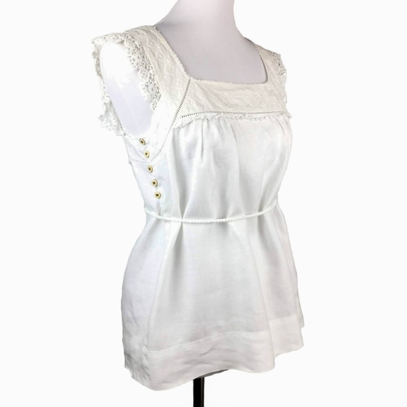 Juicy Couture Linen Crochet Top - Picture 4 of 9